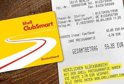 Sparen mit der Shell Preisgarantie